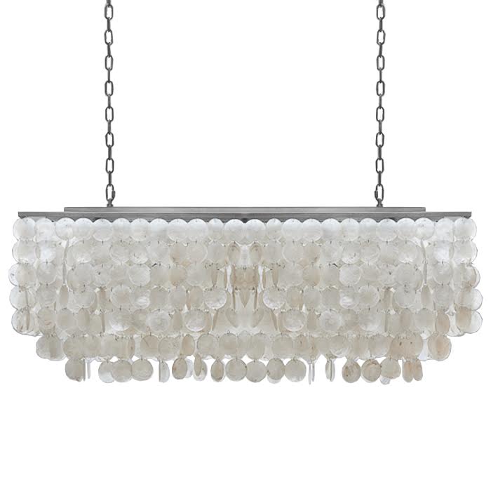 Люстра rectangle SHELL Chandelier 2 cascades Белый в Ульяновске | Loft Concept 