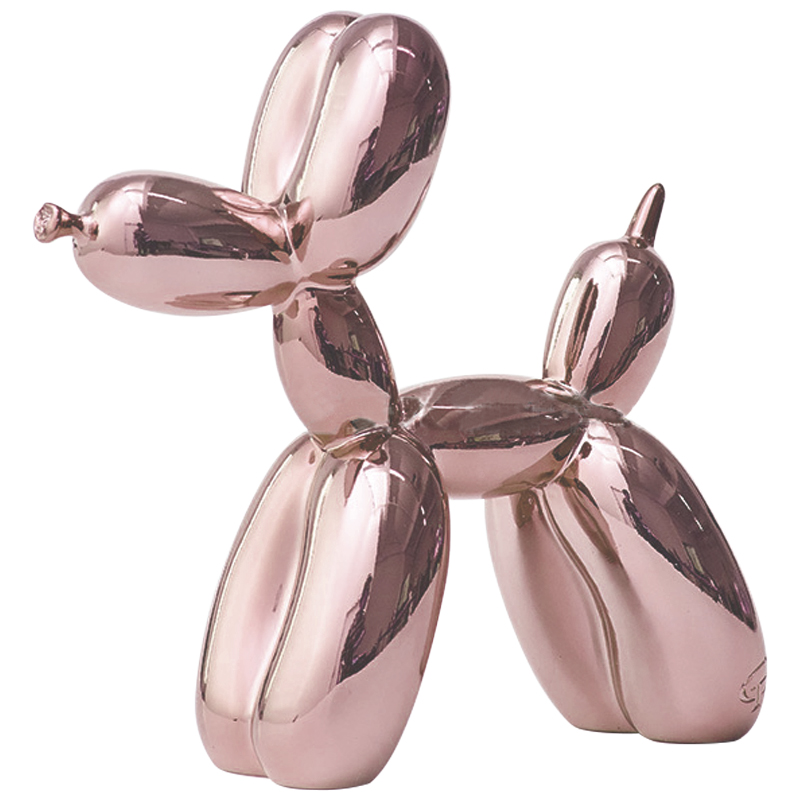 Статуэтка Jeff Koons Balloon Dog Chrome Pink Розовое золото в Ульяновске | Loft Concept 