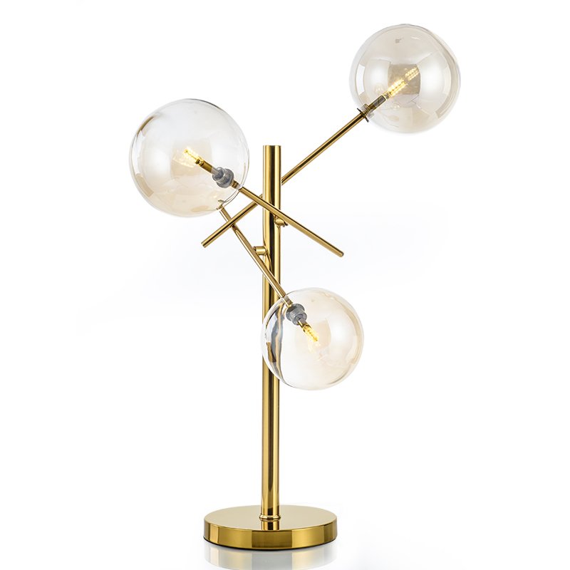 Настольная лампа Gallotti & Radice Bolle Table lamp Золотой Дымчатый (Smoke) в Ульяновске | Loft Concept 