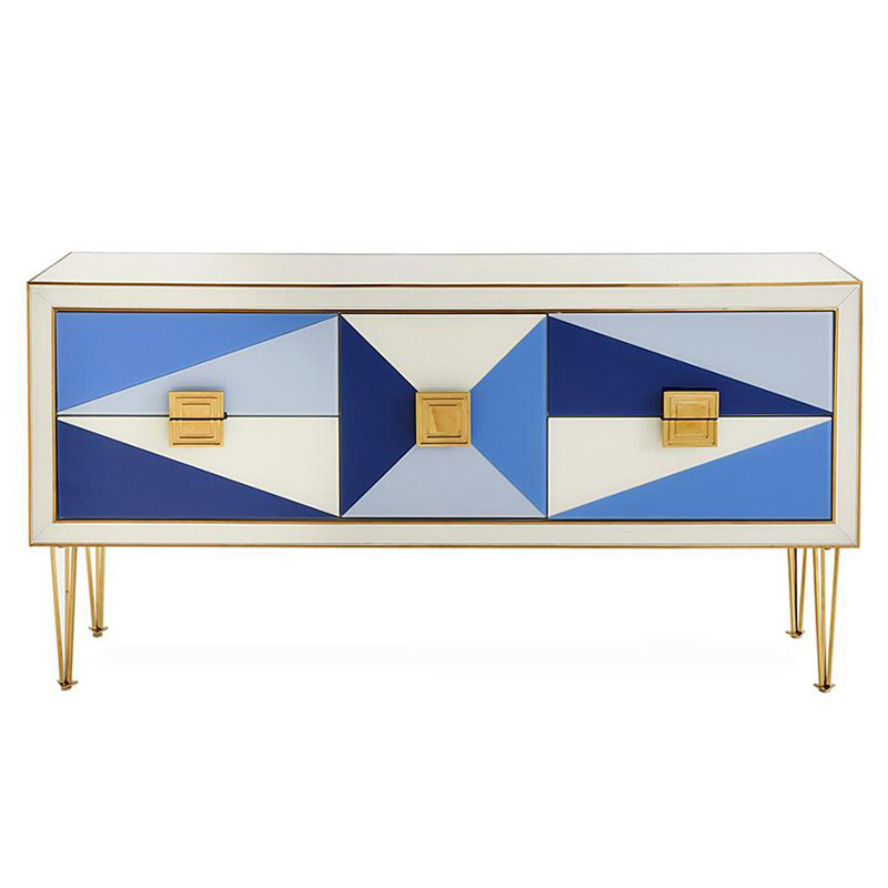 Комод JONATHAN ADLER HARLEQUIN CREDENZA - BLUE Мульти в Ульяновске | Loft Concept 