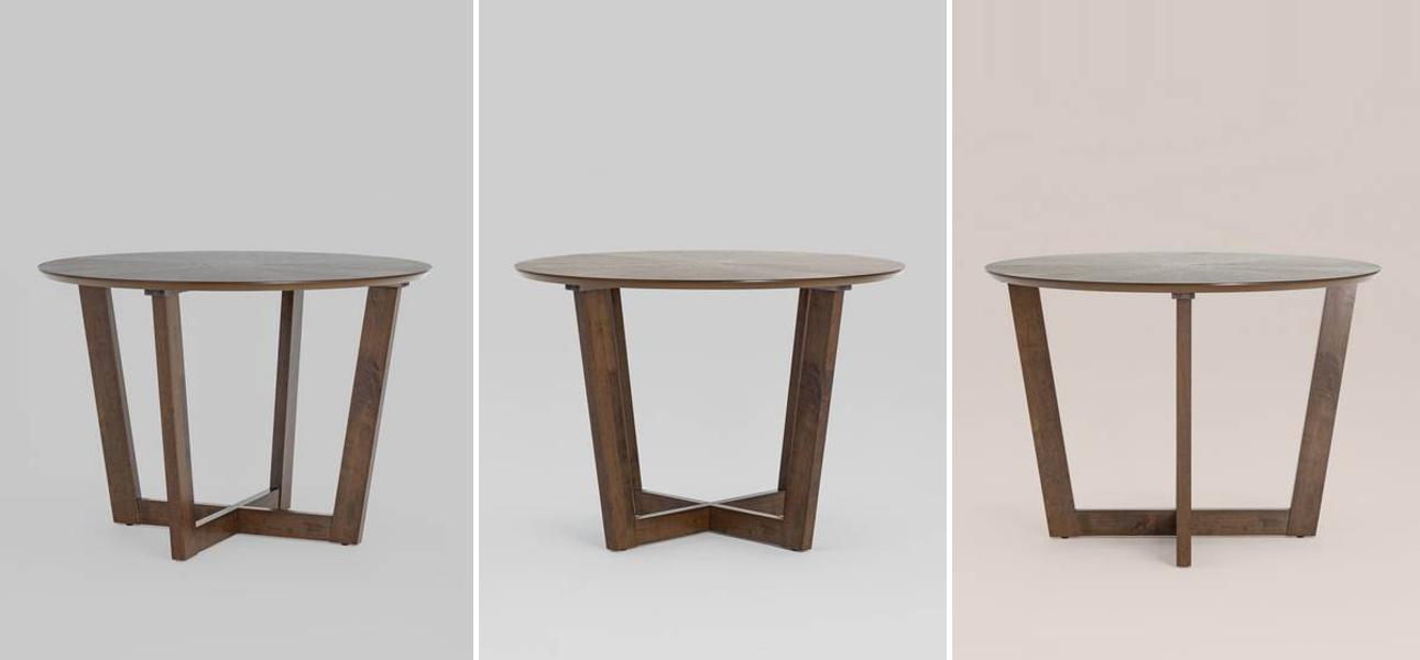 Стол обеденный круглый Wooden Table Round - фото