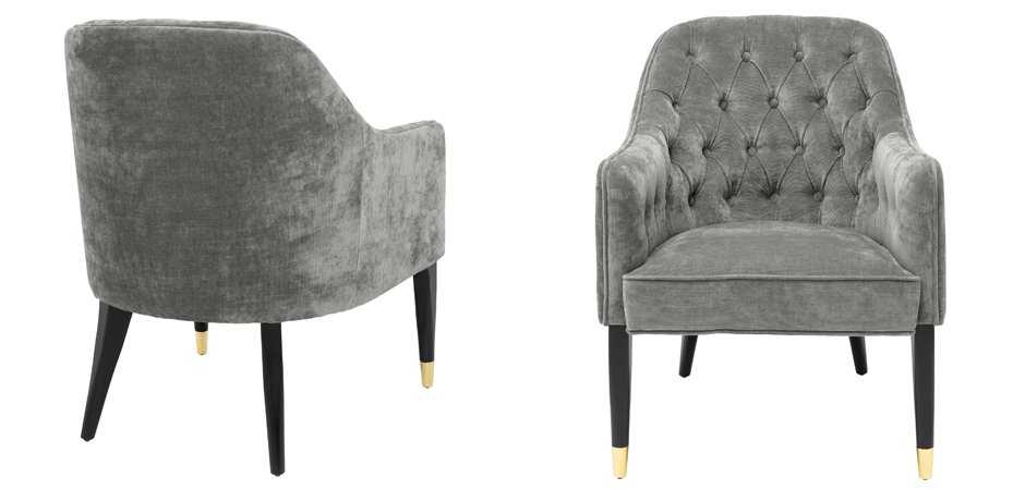 Кресло Eichholtz Chair Cyrus Grey Кресло Eichholtz Chair Cyrus Grey - Loft-Concept в Ульяновске