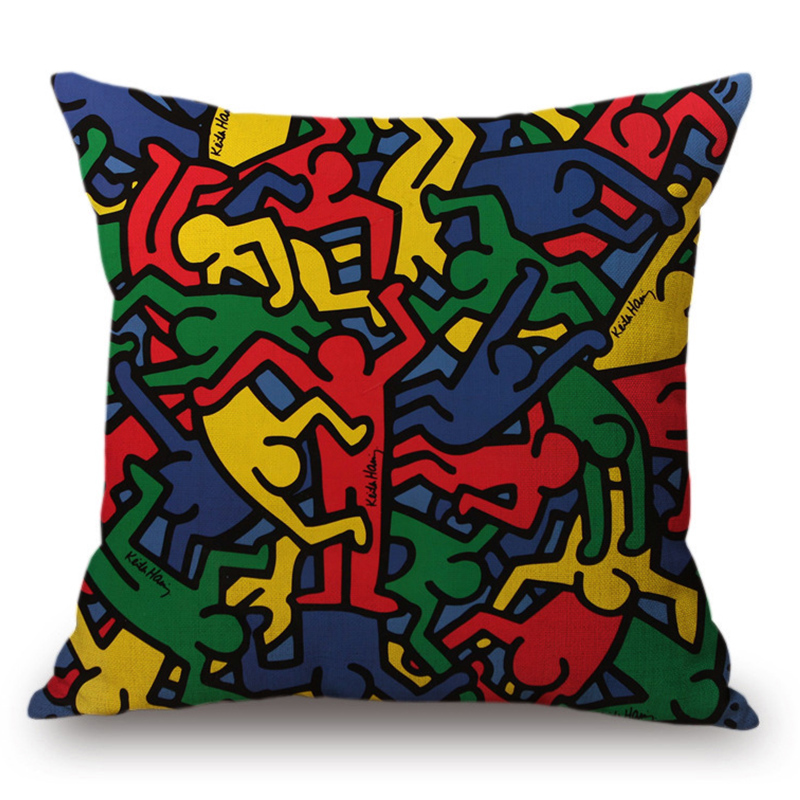 Подушка Keith Haring 16 Мульти в Ульяновске | Loft Concept 