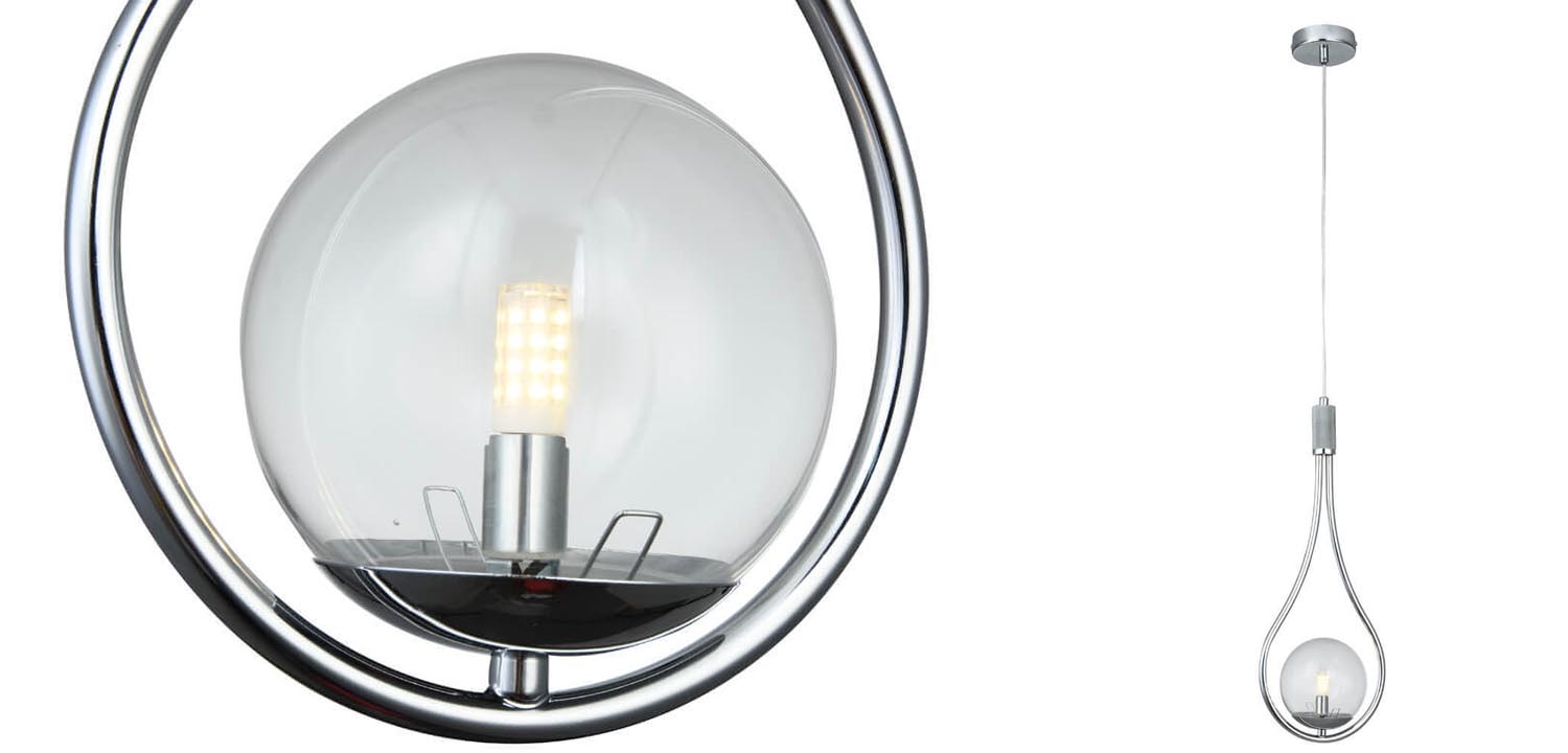 Подвесной светильник B.LUX C Ball drop chrome - фото