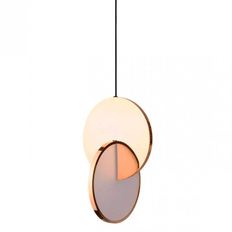 Подвесной светильник Eclipse Pendant Light Gold Золотой Белый в Ульяновске | Loft Concept 