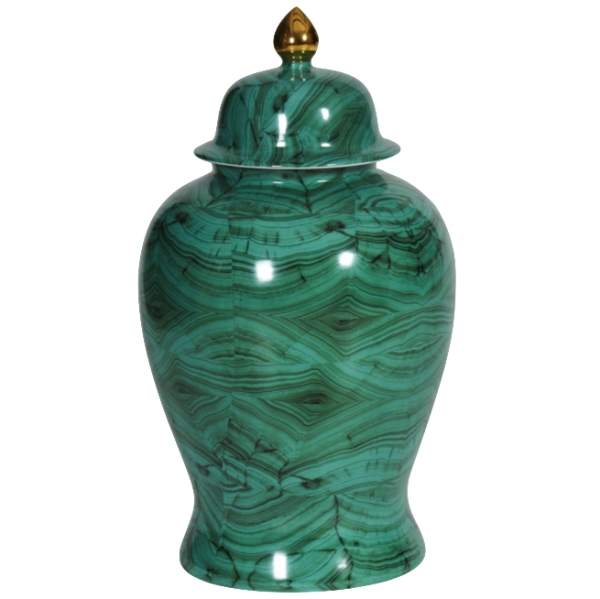 Ваза с крышкой Malachite Vase Малахит в Ульяновске | Loft Concept 