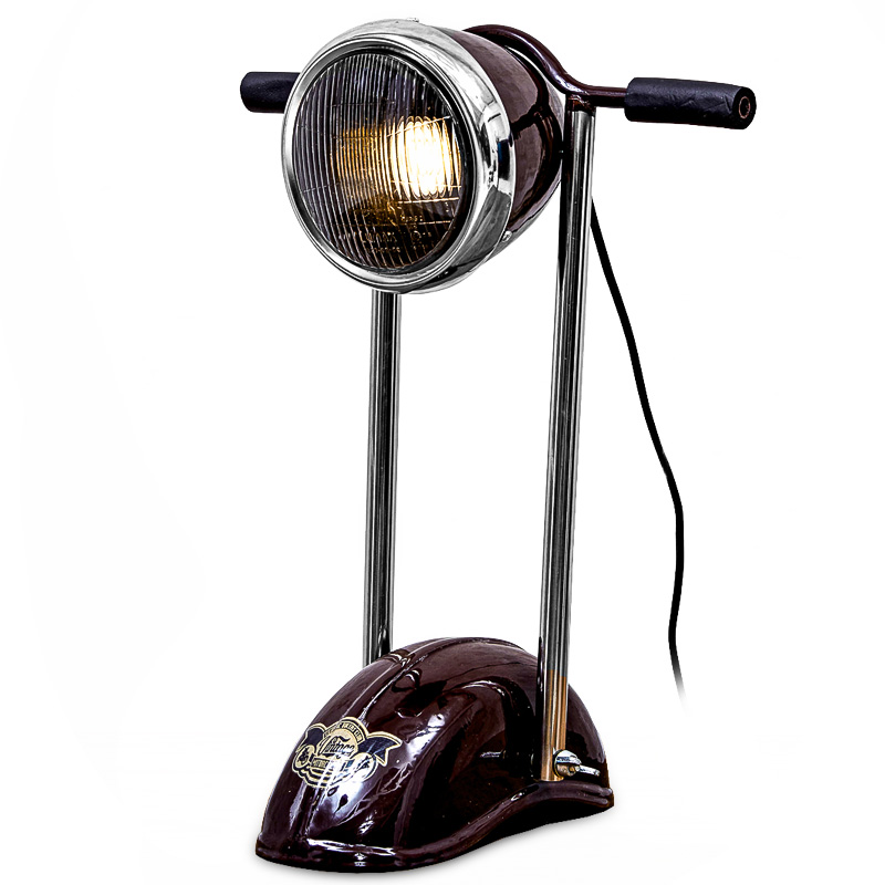 Настольная лампа Moto Loft Table lamp Бургундский красный в Ульяновске | Loft Concept 