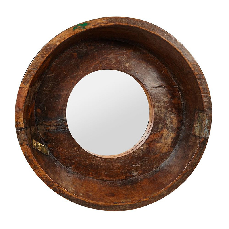 Зеркало Antique Indian Mango Wood Mirror Коричневый в Ульяновске | Loft Concept 