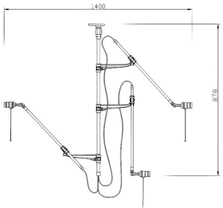 Потолочный светильник Steampunk Extension Pole в Ульяновске