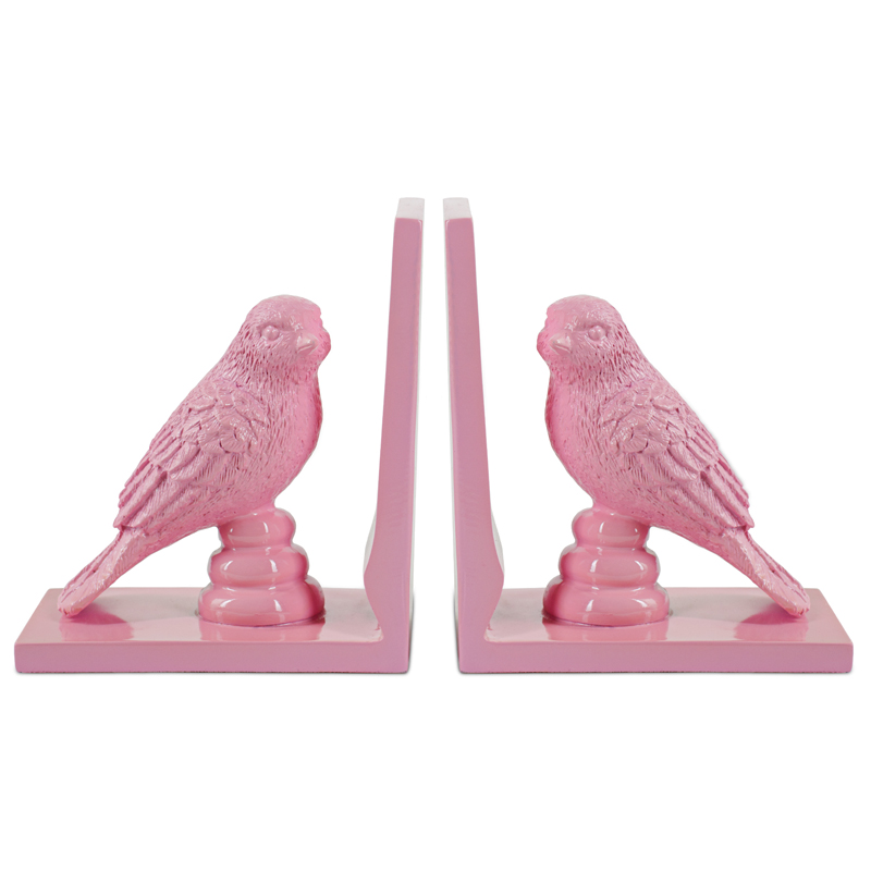 Держатель для книг Pink Birds Book Holder Розовый в Ульяновске | Loft Concept 