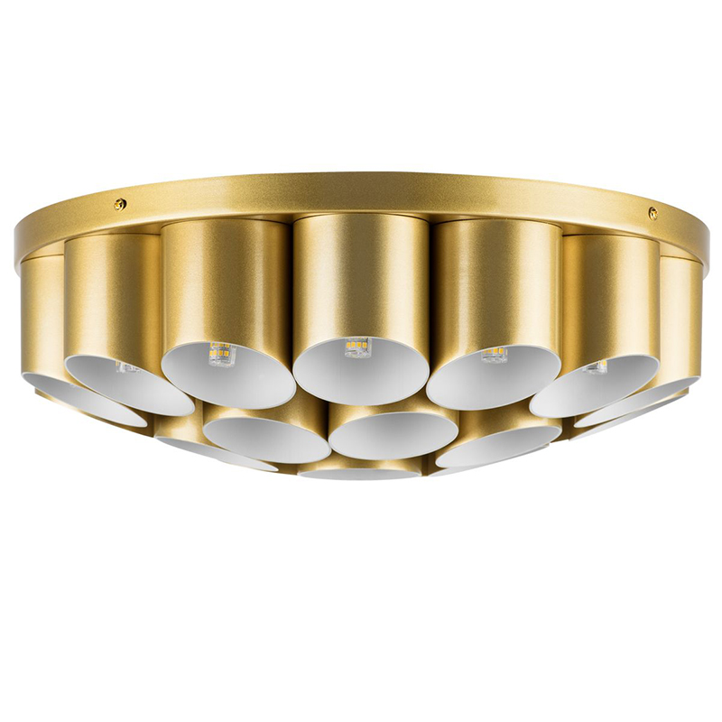 Потолочный светильник Garbi Gold Pipe Organ Ceiling Lamp 22 Золотой Белый в Ульяновске | Loft Concept 