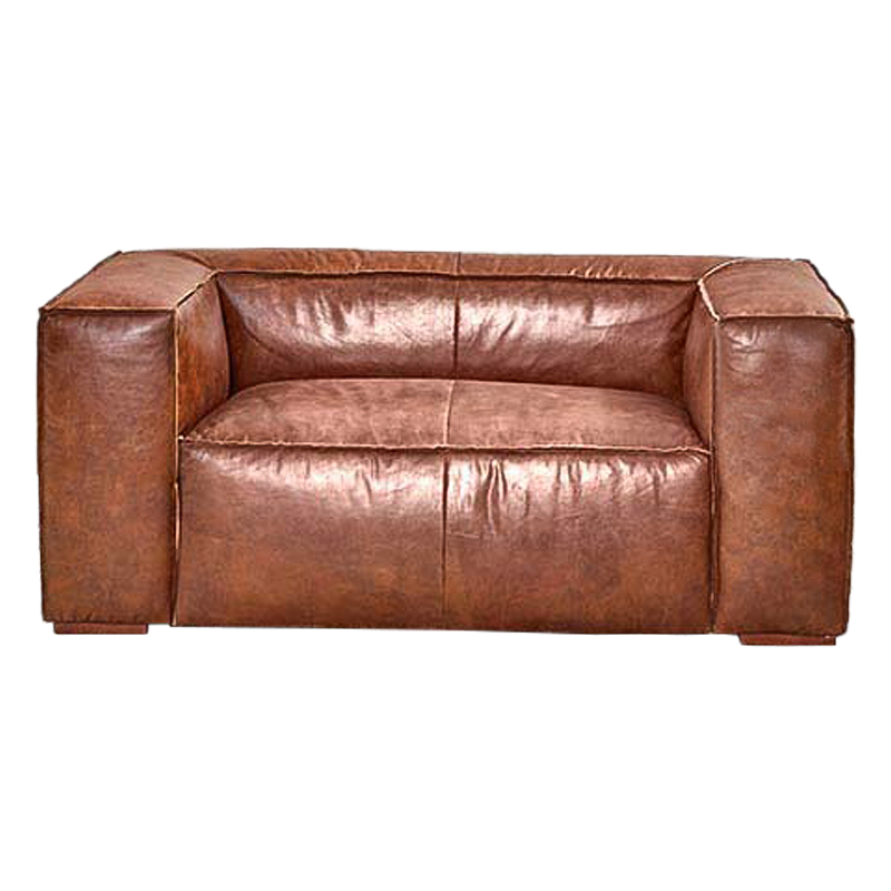 Диван Leather Softness Sofa Коричневый в Ульяновске | Loft Concept 