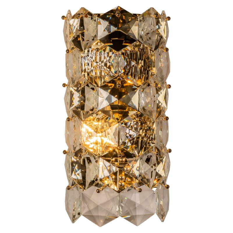 Бра Tiers Crystal Light Ermitage Wall Lamp Прозрачное Стекло Золотой в Ульяновске | Loft Concept 