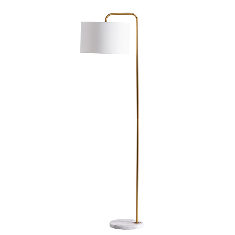 Торшер Randers Floor Lamp Белый Золотой в Ульяновске | Loft Concept 