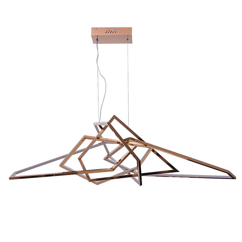 Люстра Geometric Plexus Gold Chandelier Золотой в Ульяновске | Loft Concept 