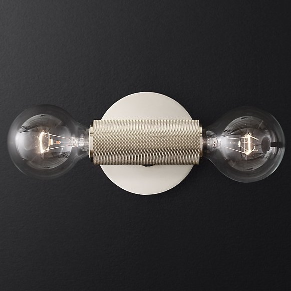 Бра RH Utilitaire Inline Sconce Silver Никель в Ульяновске | Loft Concept 