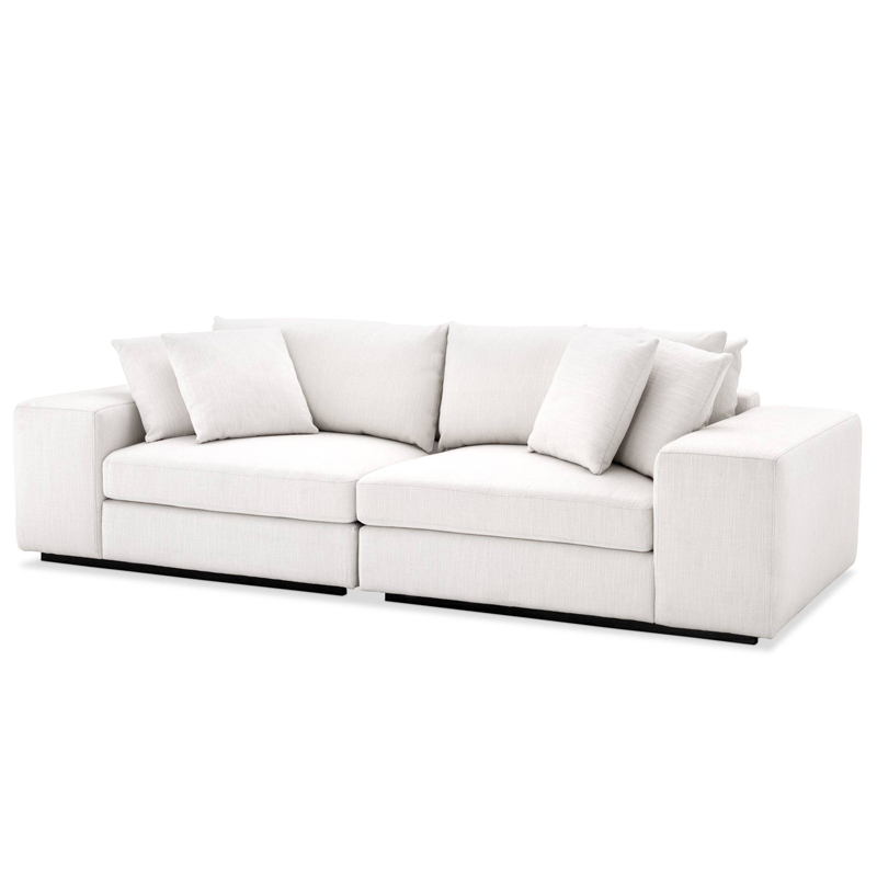 Диван Eichholtz Sofa Vista Grande white Белый Черный в Ульяновске | Loft Concept 