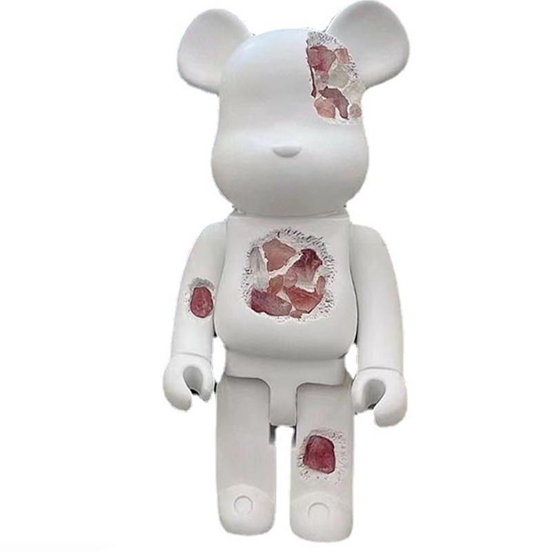 Статуэтка Bearbrick Pink Crystal Белый Розовый пастельный в Ульяновске | Loft Concept 