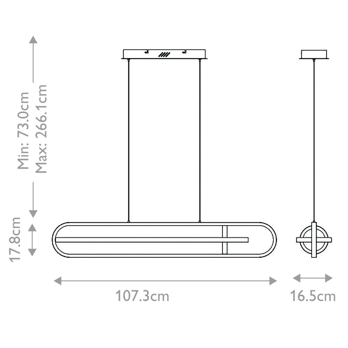 Подвесной светильник с вытянутой овальной формой Eurofase в Ульяновске