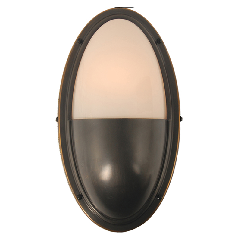 Бра Benita Loft Sconce black Черный Белое матовое стекло в Ульяновске | Loft Concept 