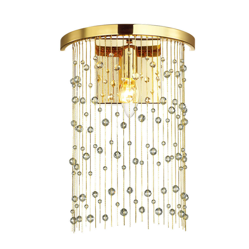 Бра Hailstorm Rain Wall lamp gold Прозрачный (Transparent) Золотой в Ульяновске | Loft Concept 