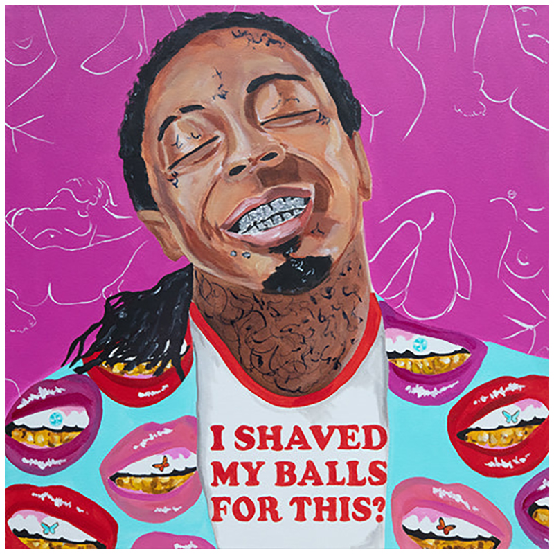 Картина Lil Wayne "I Shaved My Balls for This?" Мульти в Ульяновске | Loft Concept 