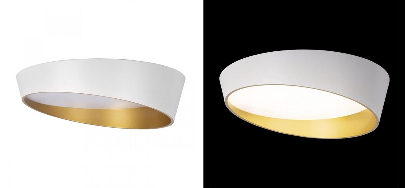 Светильник потолочный круглый Assol cup White Gold диаметр 50 - фото №1