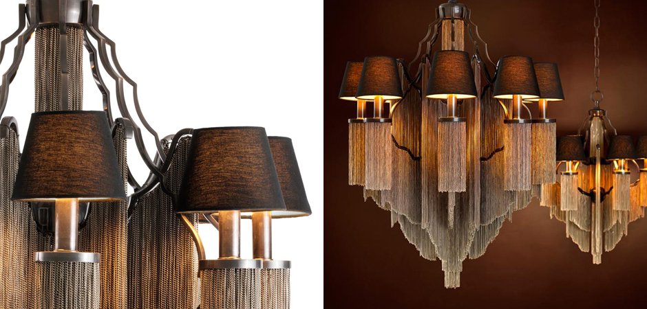 Люстра Eichholtz Chandelier Fringe L - Loft-Concept в Ульяновске