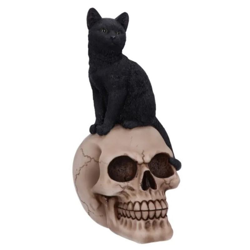 Статуэтка Skull Black Cat Черный в Ульяновске | Loft Concept 