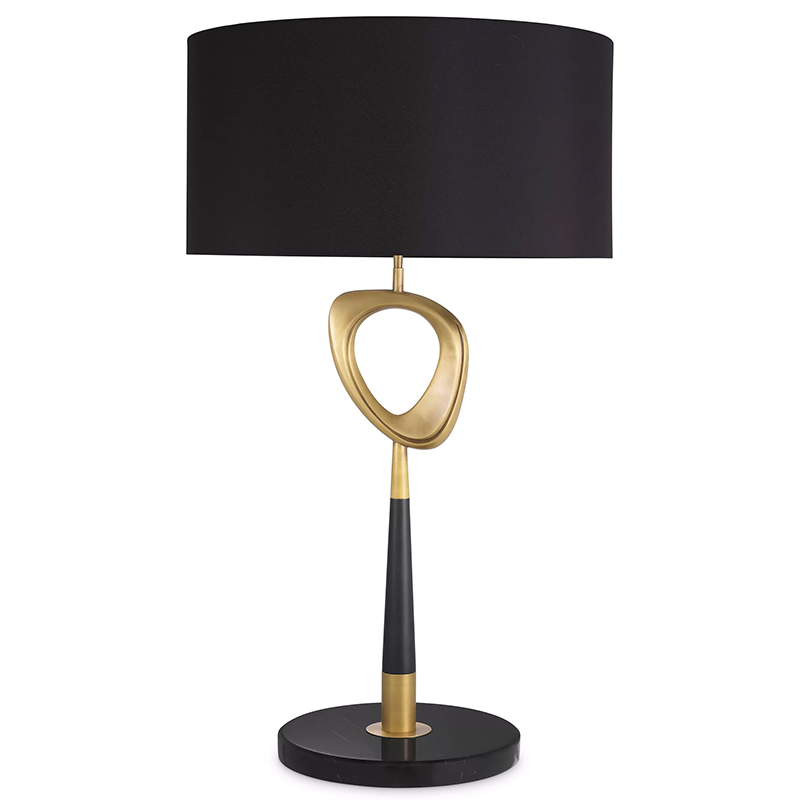 Настольная лампа Eichholtz Table Lamp Celine Латунь Черный в Ульяновске | Loft Concept 