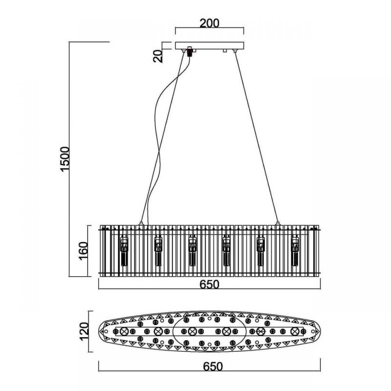 Люстра Board Chandelier в Ульяновске