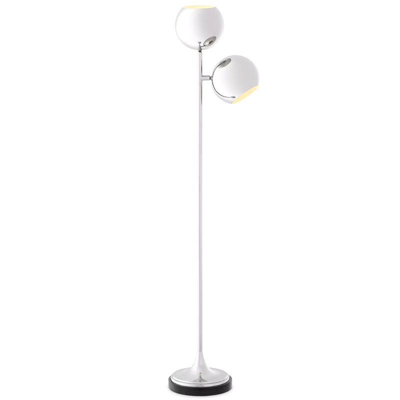 Торшер Eichholtz Floor Lamp Compton Nickel Никель в Ульяновске | Loft Concept 