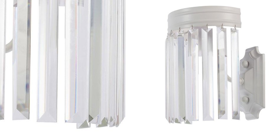 Настенная лампа RH Odeon Clear Glass White Bra Настенная лампа RH Odeon Clear Glass White Bra - Loft-Concept в Ульяновске