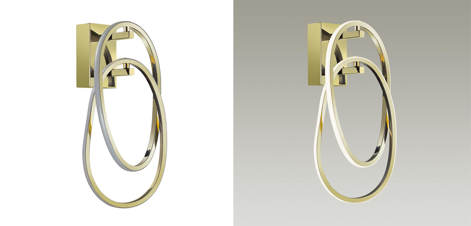 Бра 2 Chain Link Gold - фото