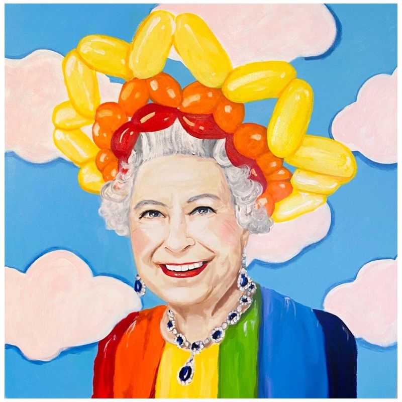 Картина Queen Elizabeth in Balloon Sunshine Crown Мульти в Ульяновске | Loft Concept 