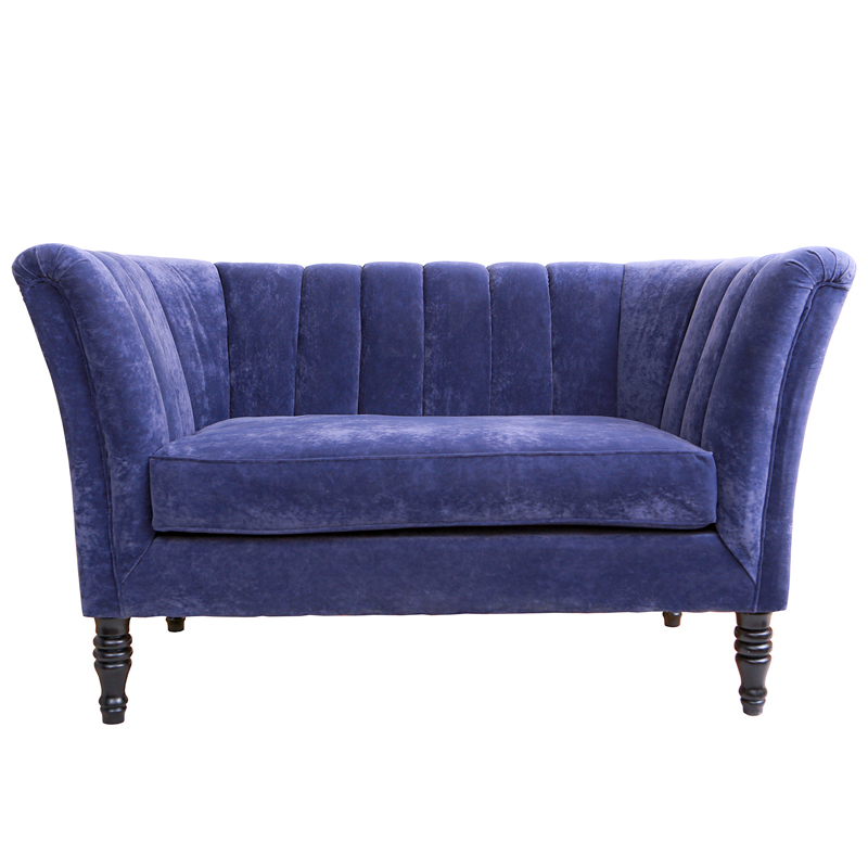 Диван Joffroi Sofa velour blue Синий в Ульяновске | Loft Concept 