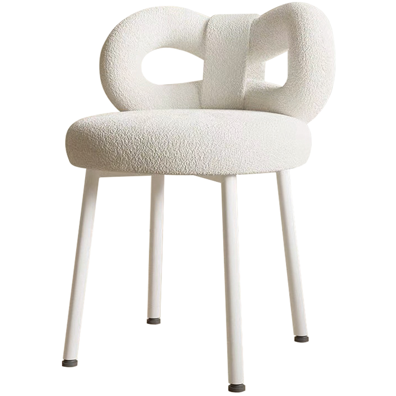 Стул Claire White Boucle Chair Белый в Ульяновске | Loft Concept 