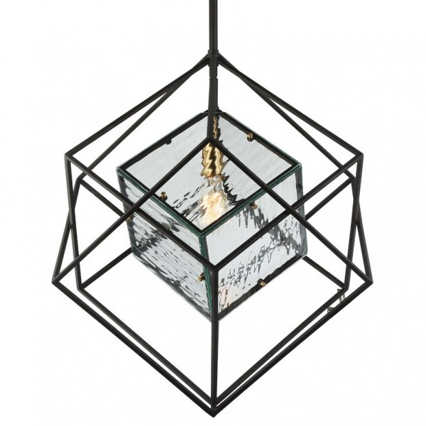 Люстра Glass Cub Pendant 61 Черный в Ульяновске | Loft Concept 