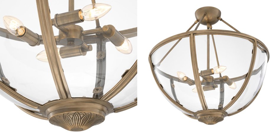 Потолочный светильник Eichholtz Ceiling Lamp Deveraux Antique brass - Loft-Concept в Ульяновске