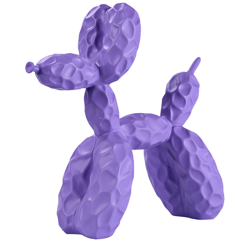 Статуэтка Jeff Koons Balloon Dog Crumpled Lilac Сиреневый в Ульяновске | Loft Concept 