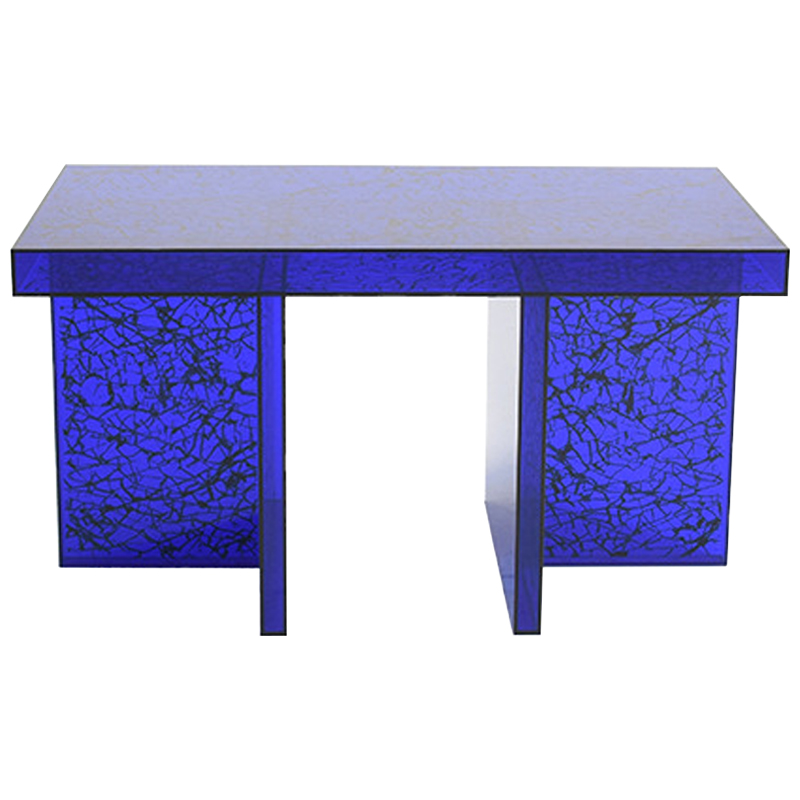 Кофейный стол Acrylic Blue Gerald Coffee Table Синий Черный в Ульяновске | Loft Concept 