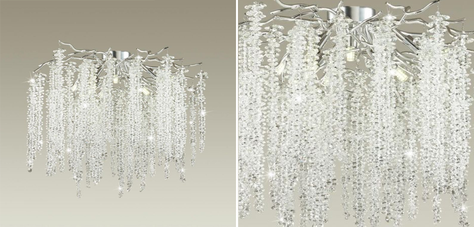 Люстра Хрустальная Fairy Tree Silver на 8 ламп Люстра Хрустальная Fairy Tree Silver на 8 ламп - Loft-Concept в Ульяновске