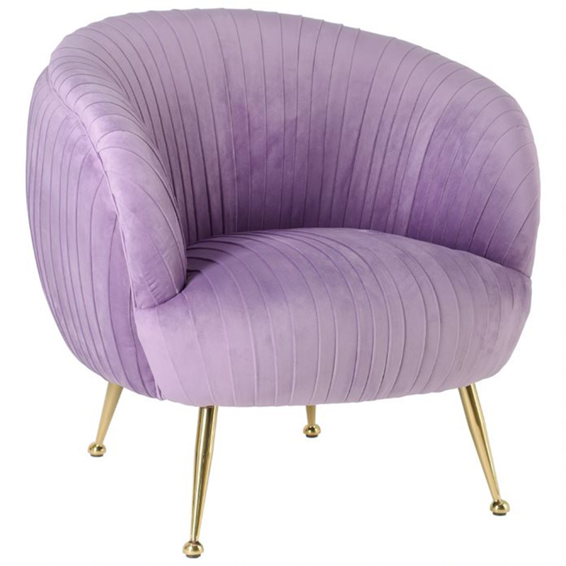 Кресло SOUFFLE CHAIR lilac Сиреневый матовое золото в Ульяновске | Loft Concept 