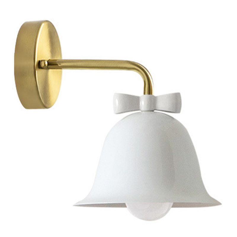 Бра Колокольчик Bell with Bow White Wall Lamp Белый Белый Красный Морская синь Золотой в Ульяновске | Loft Concept 