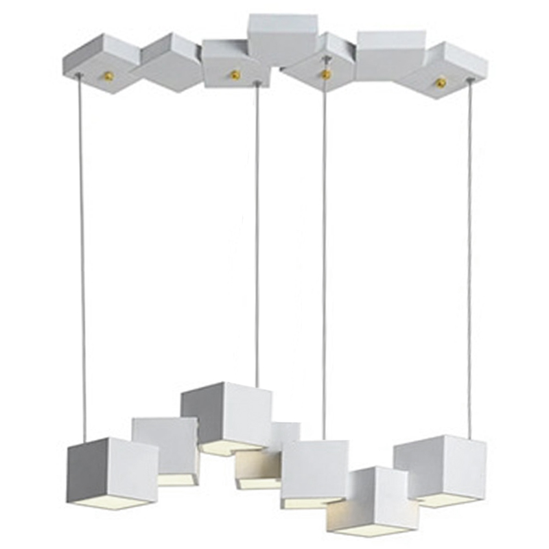 Дизайнерский светодиодный светильник Белый Eight Squares Lamp Белый в Ульяновске | Loft Concept 