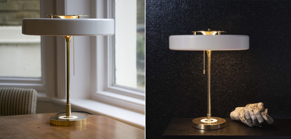Настольная Bert Frank Revolve Table Lamp White Настольная Bert Frank Revolve Table Lamp White - Loft-Concept в Ульяновске