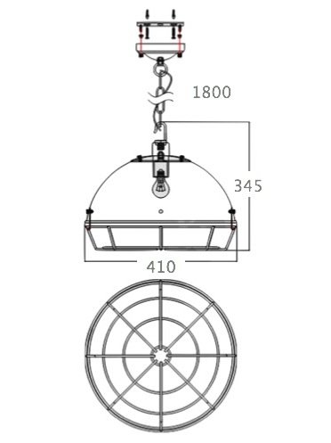 Светильник Loft Industrial Metal Cage Spiderweb в Ульяновске