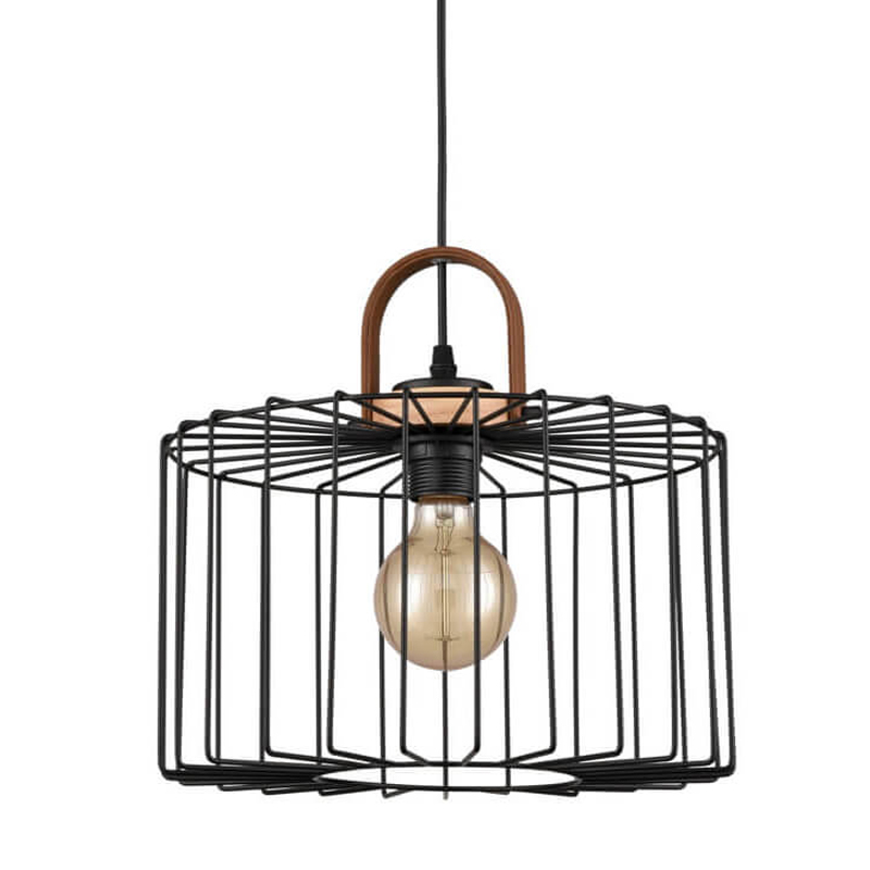 Подвесной светильник Cage Wire Color black D32 Черный в Ульяновске | Loft Concept 