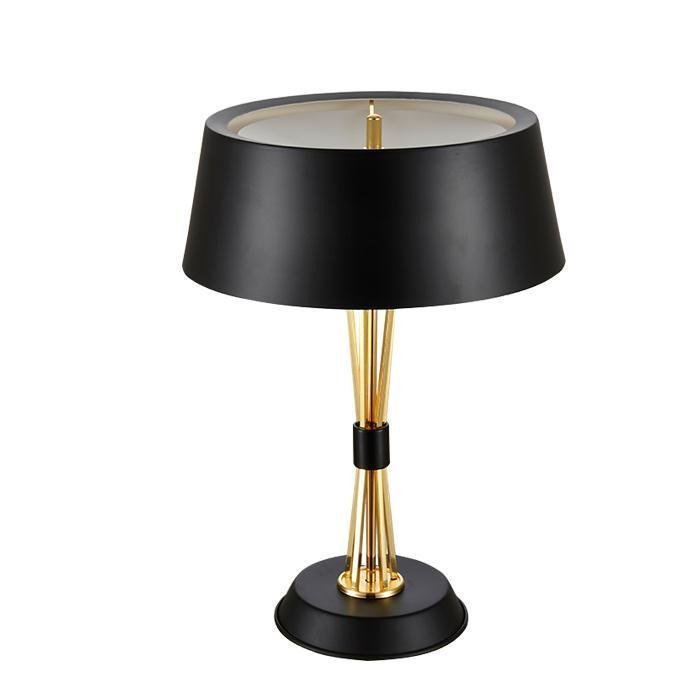 Настольная лампа MILES TABLE LAMP Delightful Глянцевое золото Черный Белый в Ульяновске | Loft Concept 