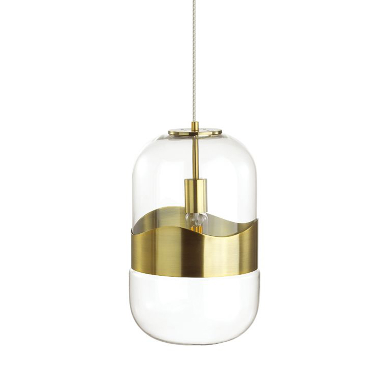 Подвесной светильник Igon Gold Hanging Lamp Золотой Прозрачный в Ульяновске | Loft Concept 